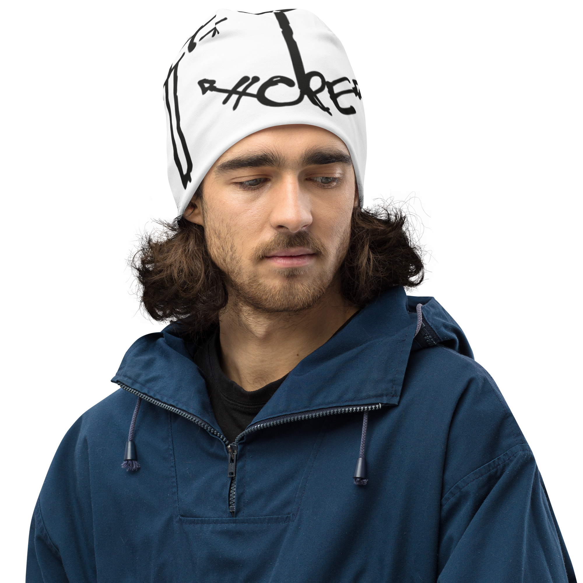 Faith Hope Love Beanie white