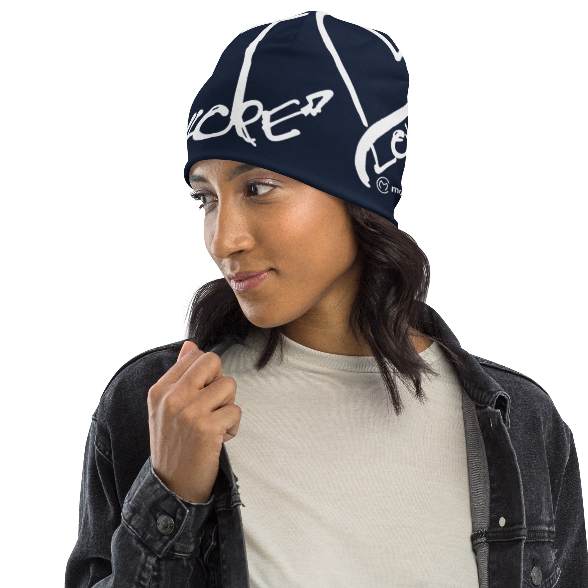Faith Hope Love Beanie Blue