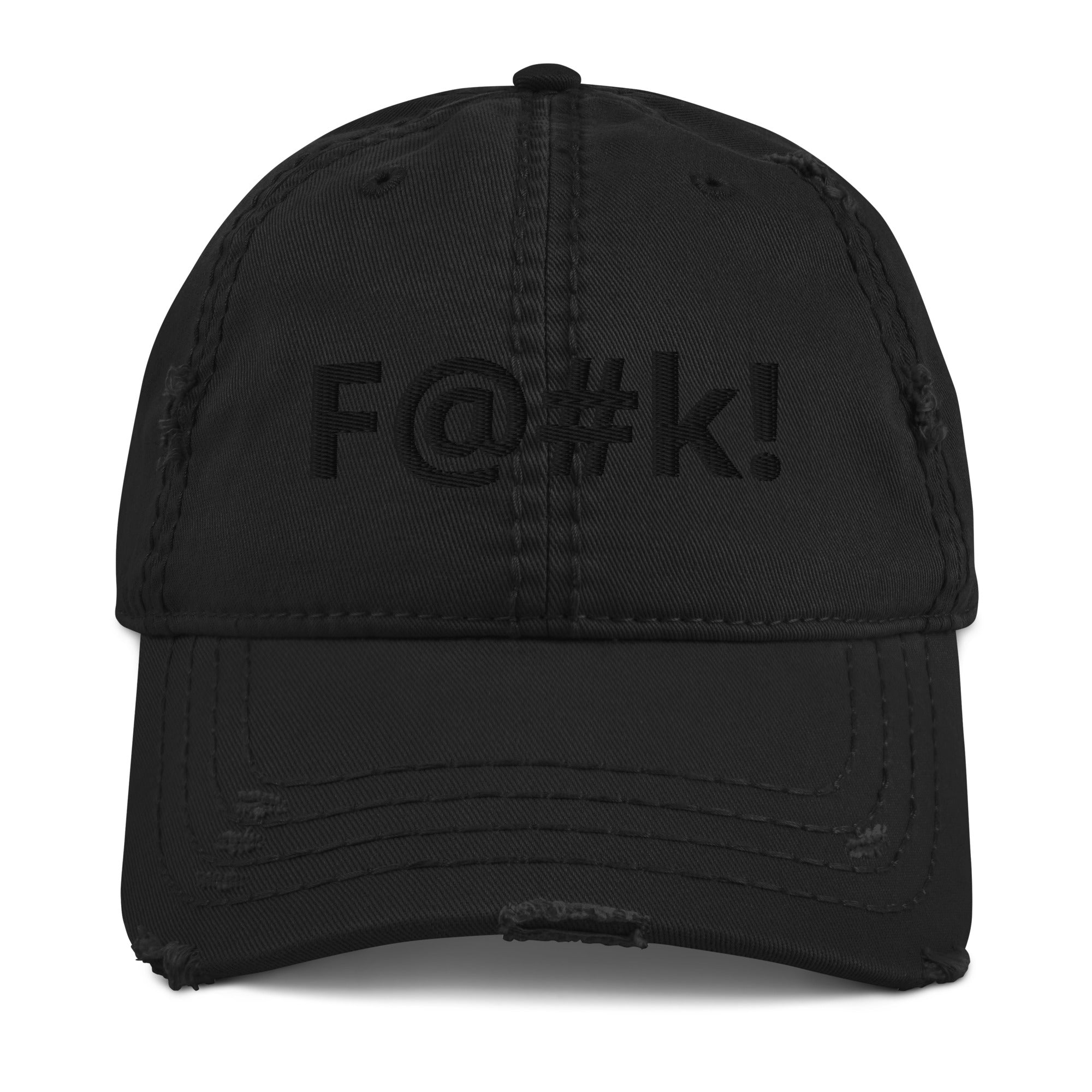 F@#K! Cap Black Edition Used-Look