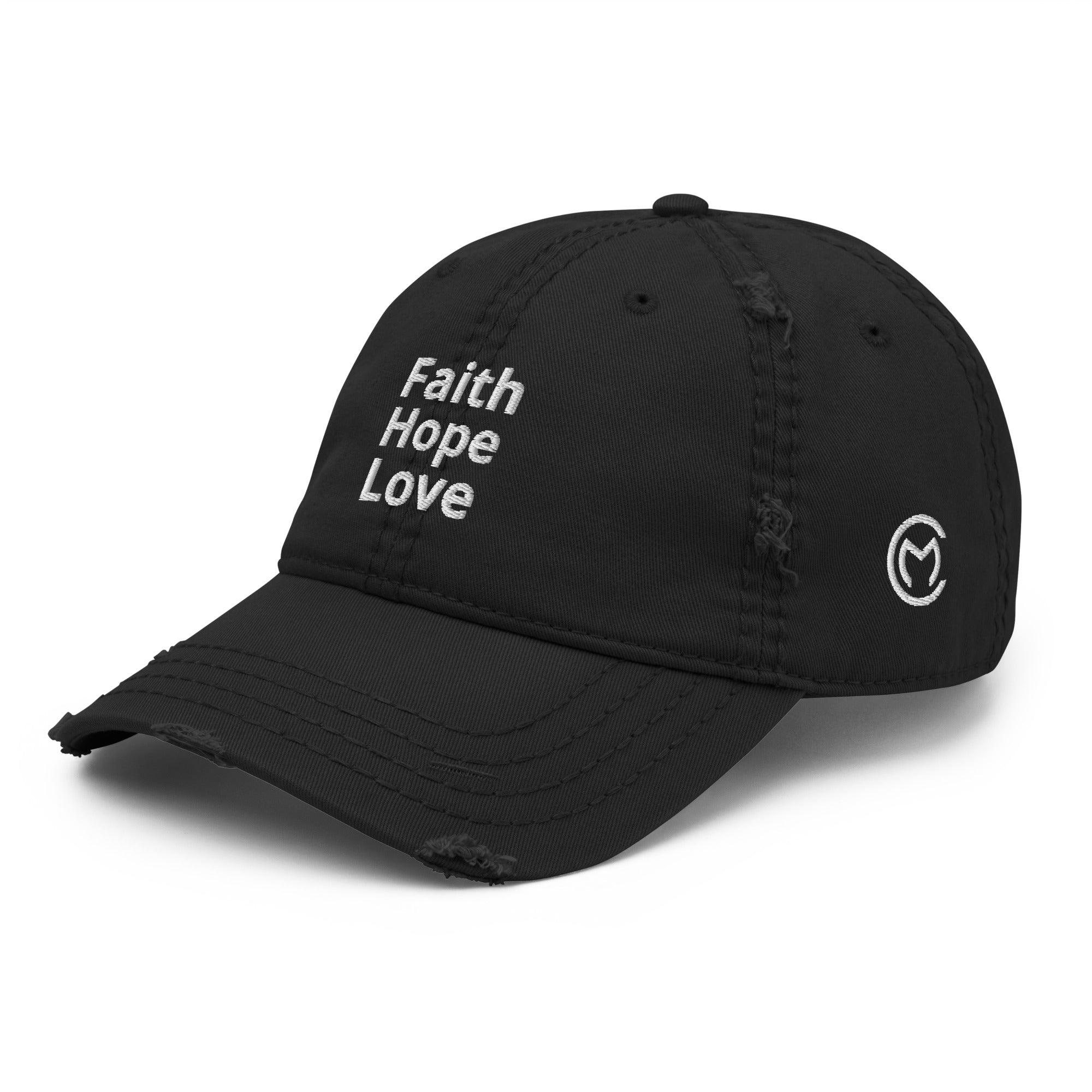 Faith Hope Love Cap - Used Look
