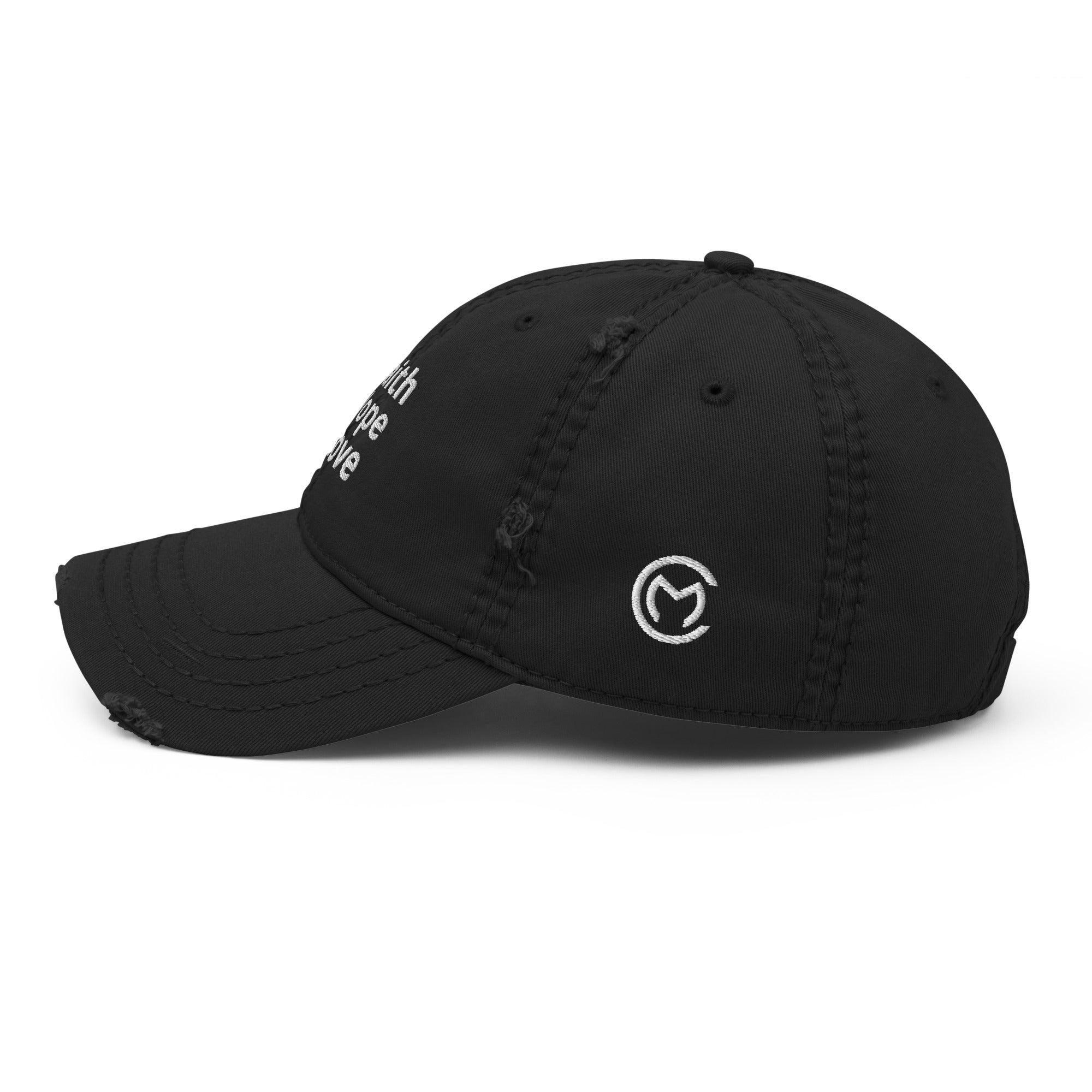 Faith Hope Love Cap - Used Look