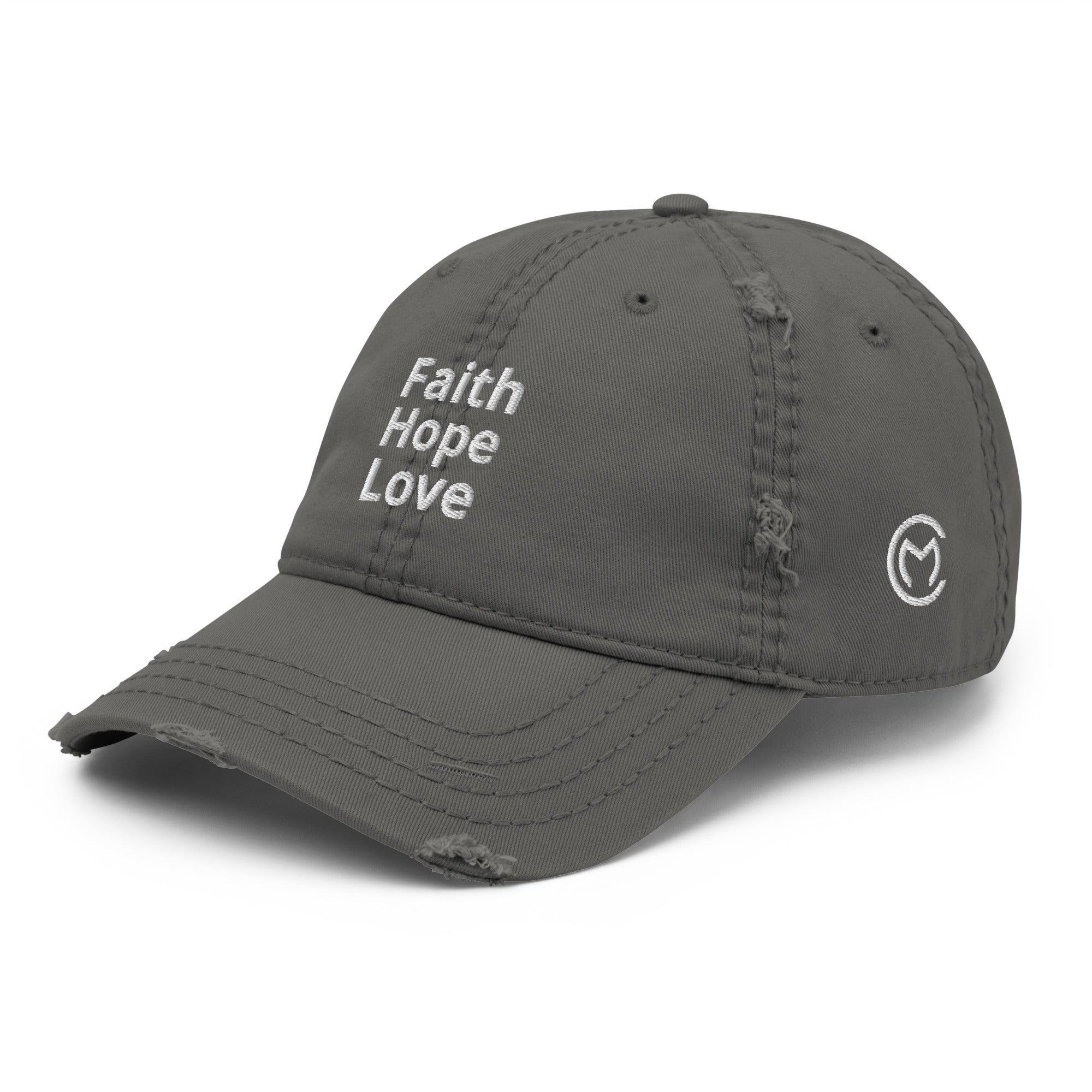 Faith Hope Love Cap - Used Look
