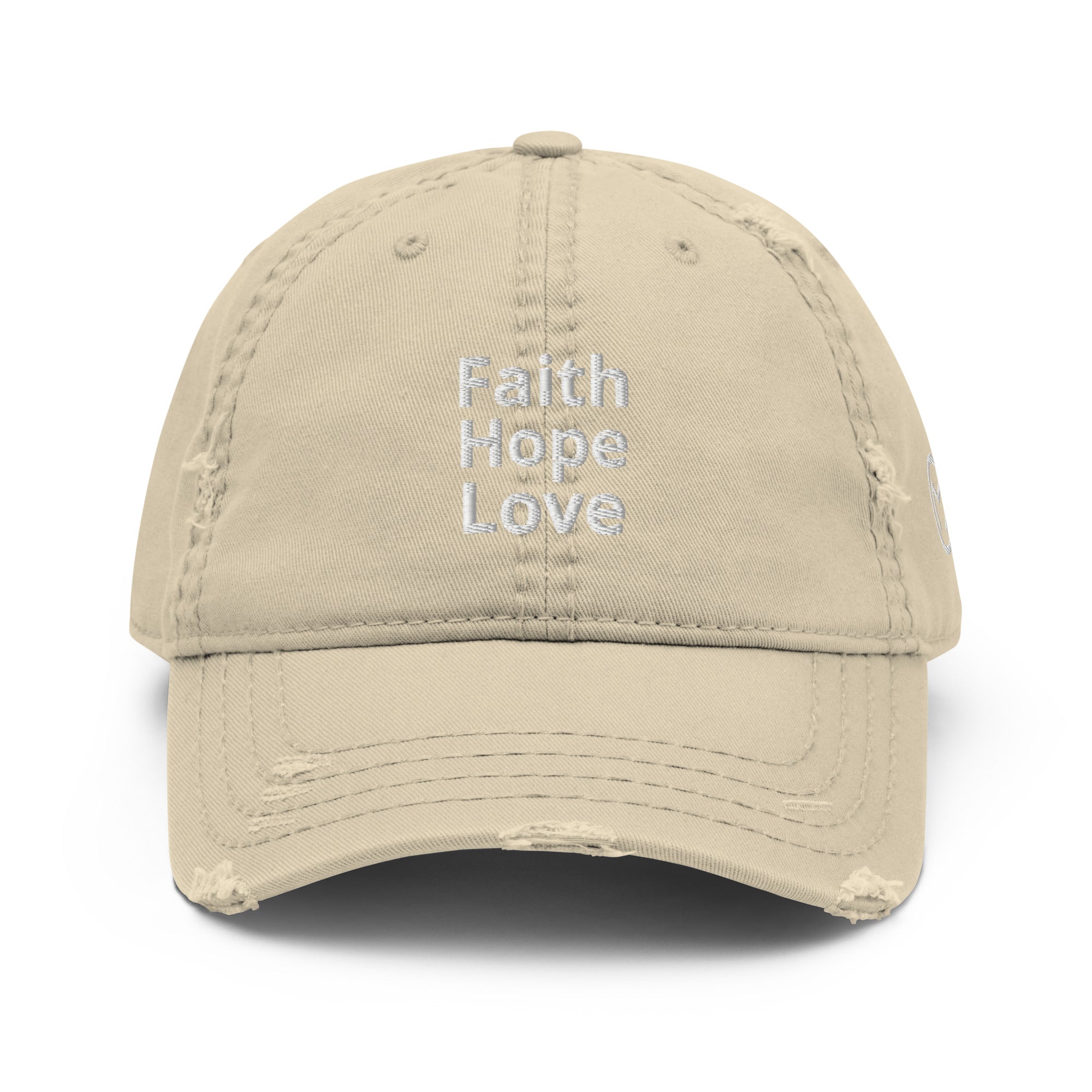 Faith Hope Love Cap - Used Look