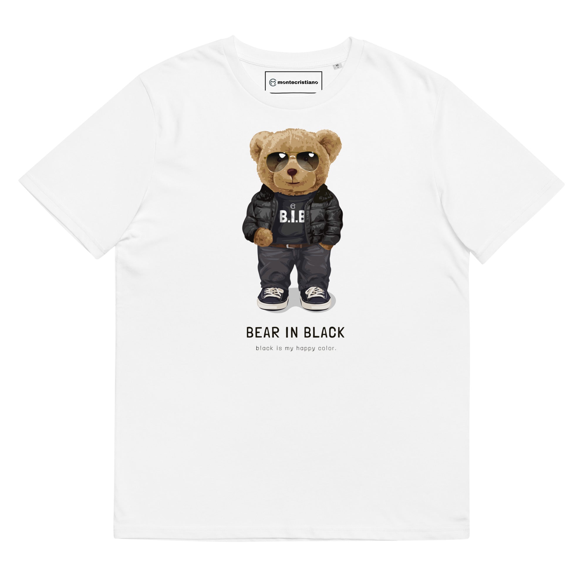 Bear in Black T-Shirt
